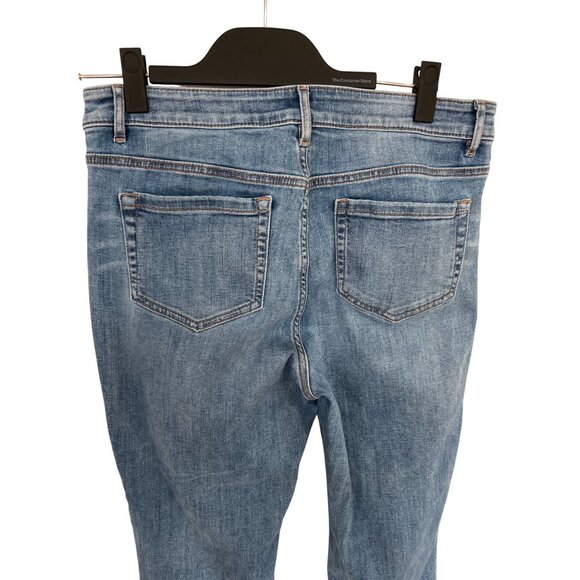 J. Jill light blue demi boot cut cropped jeans size 10 - Picture 5 of 6